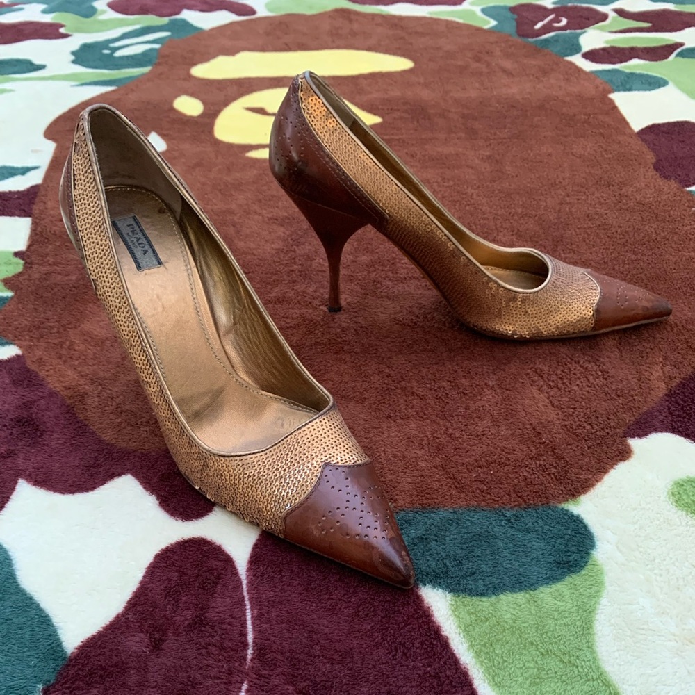Prada Sequin Pumps